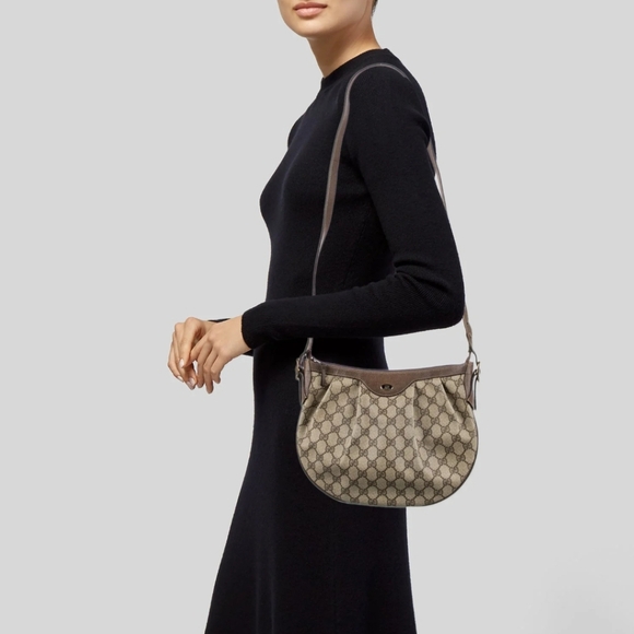 ⭐️Gucci w/ COA Vintage Ophidia Hobo  Adjustable Crossbody Bag - Picture 2 of 3